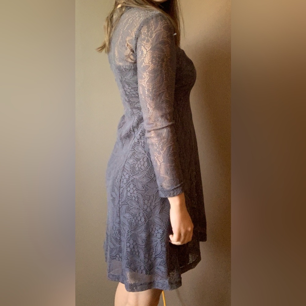 Grey Lace Dress